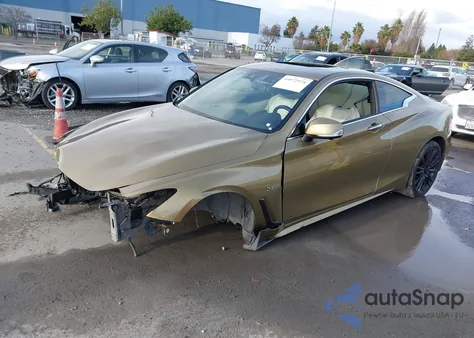 2017 Infiniti Q60 3.0T Red Sport 400 from USA, damaged, VIN JN1FV7EK6HM610751